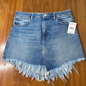 NWT Free People Cutoff Jean Skirt Size 31